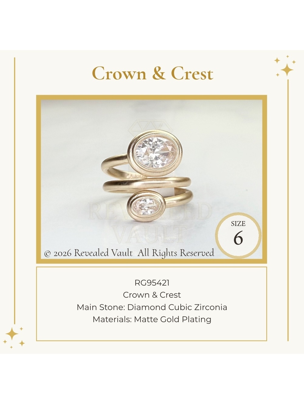 Crown & Crest - Size 6 - OG